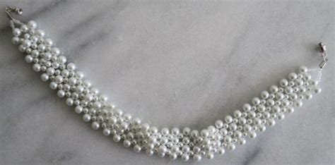 Bridal White Pearl Choker Necklace Etsy