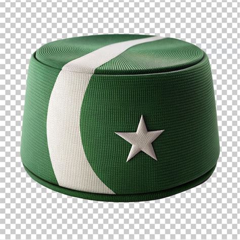 Premium PSD Pakistan Flag Cap On Transparent Background