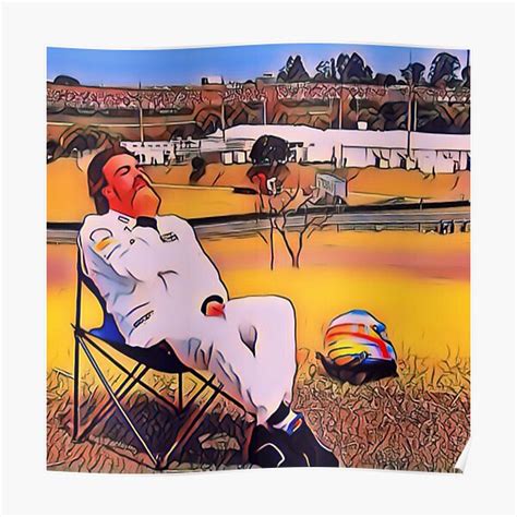 Fernando Alonso Deck Chair Poster By Kai Ellington Redbubble