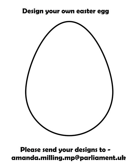 Design Your Own Easter Egg Template