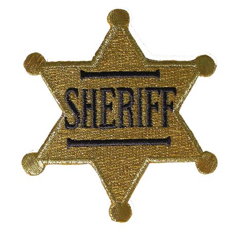 Western And Country Themed Cdx Sheriff Badge Patch Officially Licensed