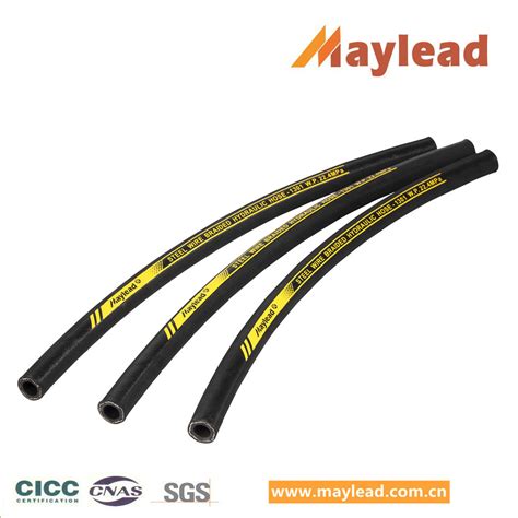 Braided Steel Wire Reinforced Flexible Rubber Hydraulic Hose Pipe