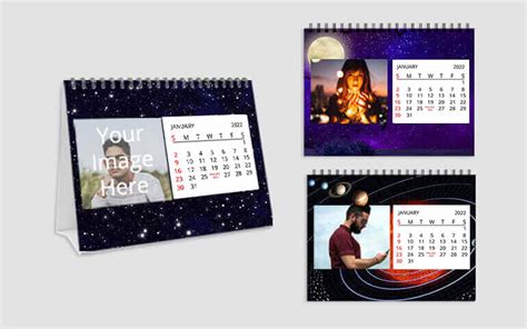 Buy Space Design Photo Poster Desk Calendars | Customized Own College ...