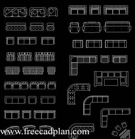 Round Shape Sofa Cad Block - My Bios