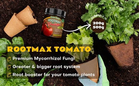 RootMax Mycorrhizal Fungi Organic Tomato Food Reduce The Need For