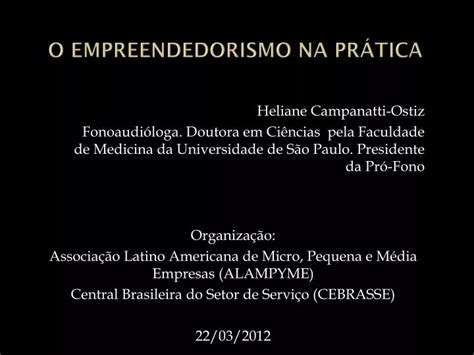 Ppt O Empreendedorismo Na Pr Tica Powerpoint Presentation Free