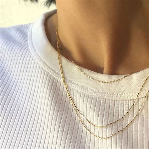 925 Sterling Silver Necklaces Minimalist Necklaces Essential Etsy