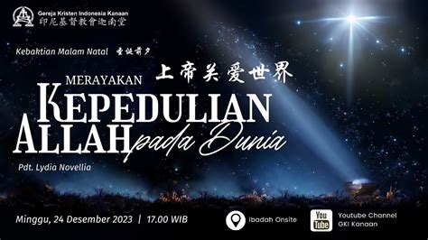 Ibadah Malam Natal Desember Merayakan Kepedulian