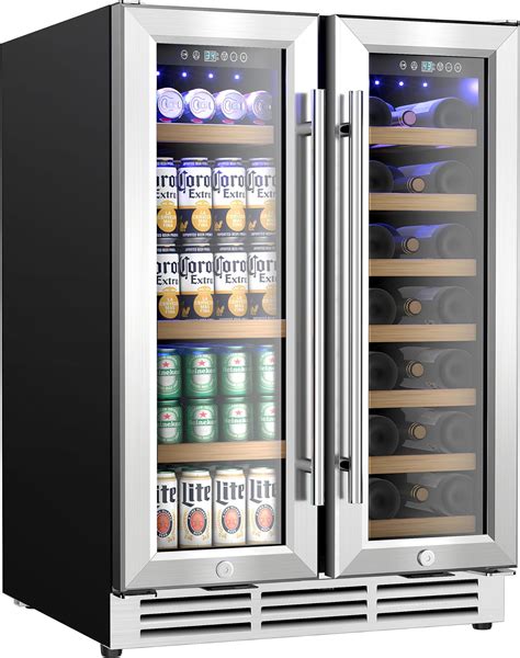 Amazon Euhomy Wine And Beverage Refrigerator Inch Dual Zone