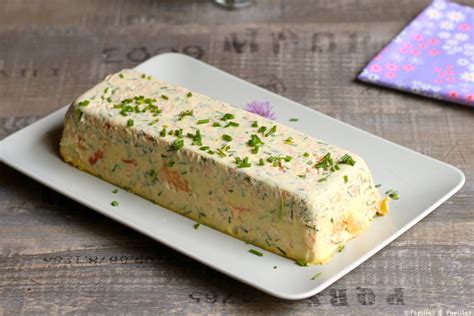 Terrine aux deux saumons frais et fumé et à la ciboulette