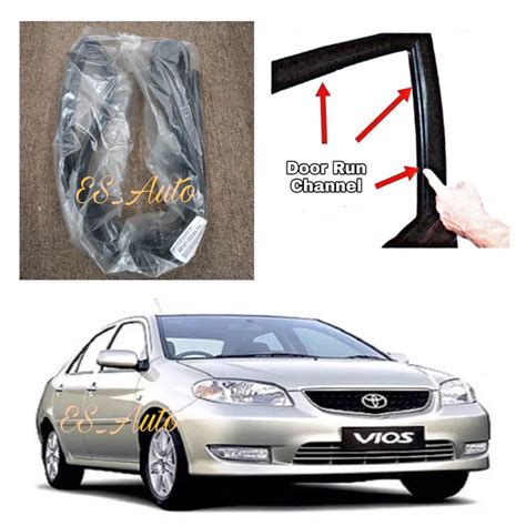 Original Toyota Ncp Vios Door Glass Run Channel Rubber