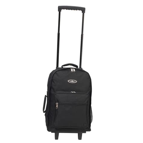 Everest Wheeled Backpack Rolling Carry On Suitcase on Wheels -Small