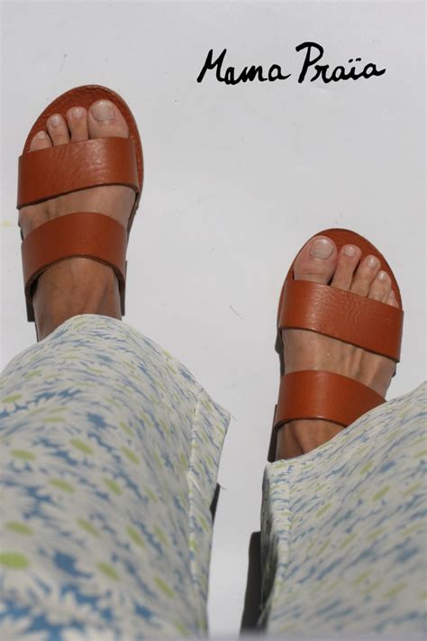 Sandales Femme Artisanales En Cuir Camel Handcrafted Leather Sandals