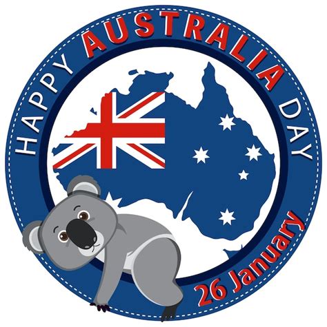 Feliz dia da austrália banner Vetor Grátis