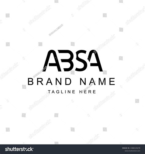 Letter Absa Logo Design Modern Vector Stock Vector (Royalty Free ...