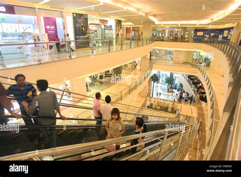 Interior Pacific Place Shopping Mall Jakarta Indonesia Asia Stock