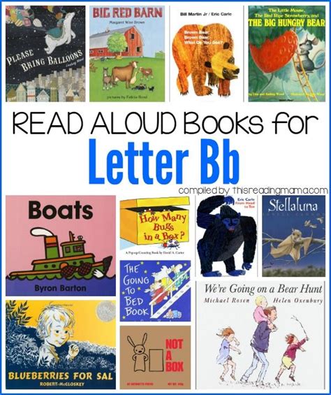 Books To Read Aloud For Letter B Preschool Letter B Letter B