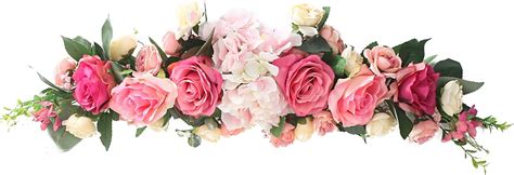 Amazon NMFIN Rose Flower Swag Artificial Flower Swag Wedding Arch