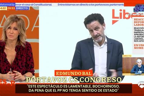 La Espont Nea Reacci N De Susanna Griso Cuando Edmundo Bal Desvela Qu