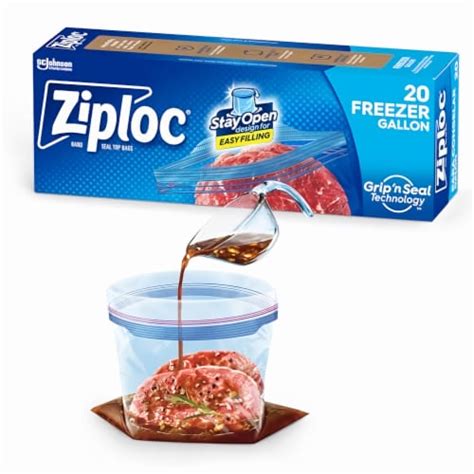 Ziploc Brand Freezer Pint Bags With Grip N Seal Technology Pack Of 18 18 Pack Kroger