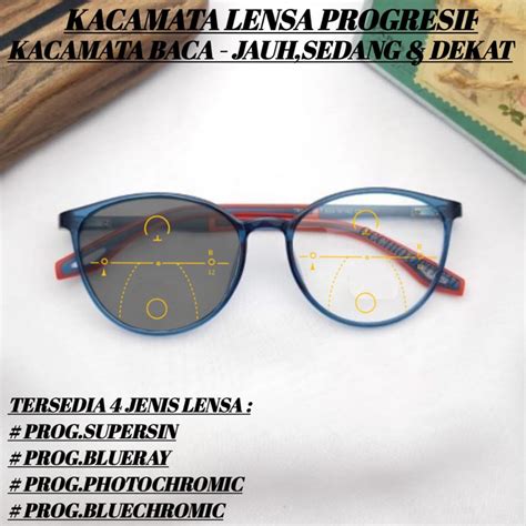 Jual Kacamata Baca Progresif Photochromic Pria Wanita Kacamata Baca