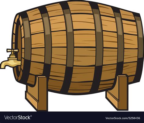 Beer Barrel Royalty Free Vector Image Vectorstock