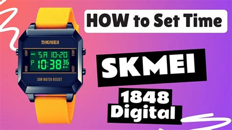 How To Set Time SKMEI 1848 Digital Watch Full Tutorial Skmei