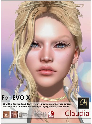 Second Life Marketplace [demo][chskins] Claudia Skin For Lelutka Evo