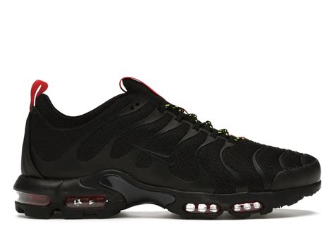 Nike Air Max Plus Tn Ultra Black University Red Volt Mens Ar4234 002