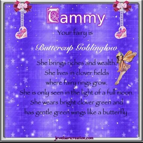 Pin By Tammy Hosey On Tammy S My Name Fairy Names Tammy Names