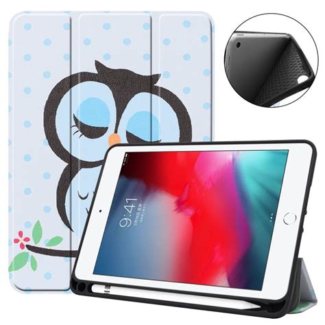 Wholesale Smart IPad Mini 4 5 Cover With Pencil Slot 7 9 Cute Owl