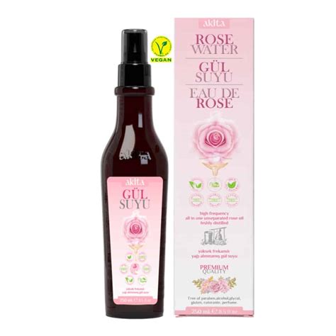 Buy Turkish Rose Water with Rose Oil, Akita, 250ml - 8.45floz - Grand ...