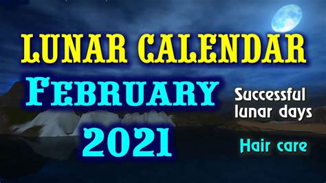 Lunar Calendar Full Moon February 2021