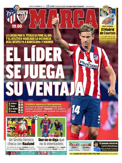 La Portada Del Diario Marca 10 03 2021