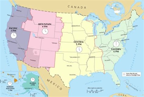 How many time zones does the US have? - Learner trip