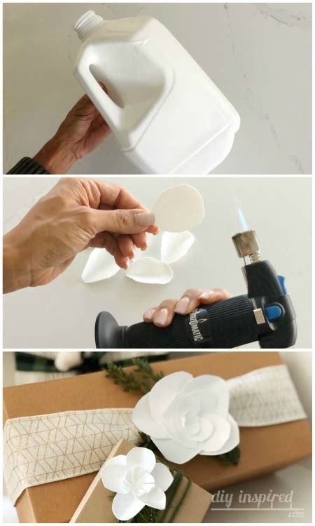 DIY Recycled Milk Jug Flowers - DIY Inspired