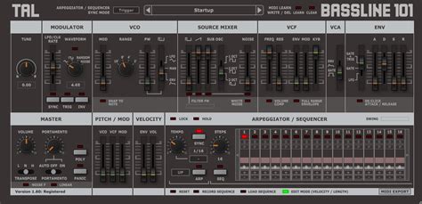 Kvr Tal Bassline 101 By Togu Audio Line Synth Analogue Subtractive Vst Plugin Audio