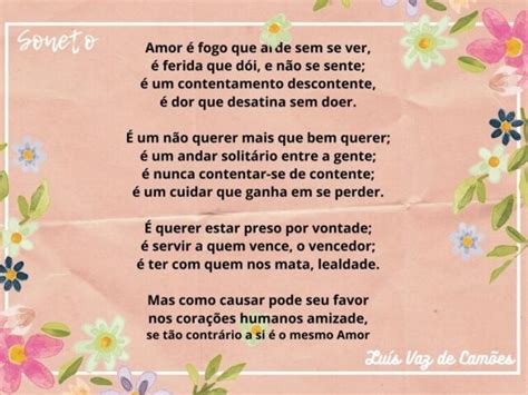 Soneto De Camões Amor É Fogo Que Arde Sem Se Ver Isabelle Lanai