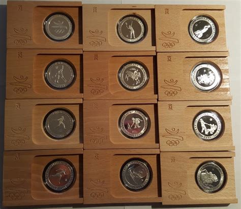 Spain X Pesetas Silver Proof Coins Olympic Catawiki