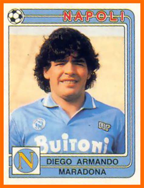 Diego Armando Maradona Napoli Vintage Trading Card Soccer