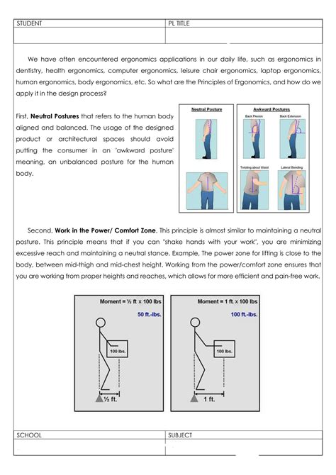 SOLUTION: Importance of anthropometry and ergonomics - Studypool