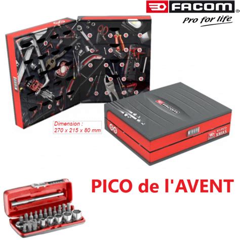 Coffret de l Avent Serrage Vissage ¼ 23 Pièces FACOM R1PICO XMAS