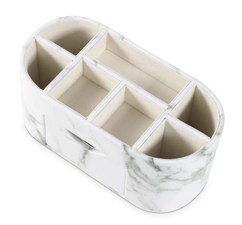 Desk Organizer Marble Faux Leather Organizers for Office - Etsy