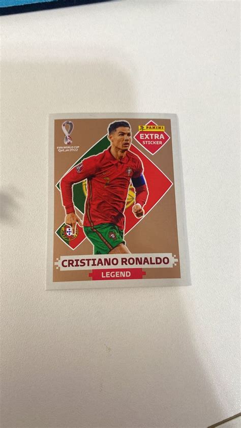 Figurinha Cristiano Ronaldo Bronze Copa 2022 Extra Sticker Panini