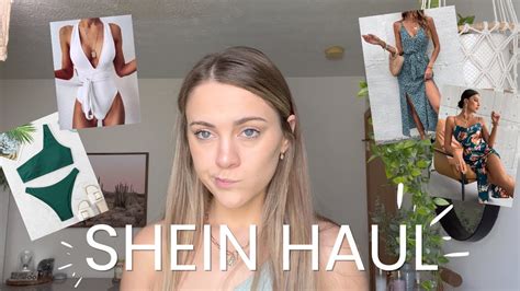 Shein Haul Try On Haul Bathing Suits Dresses And More Youtube