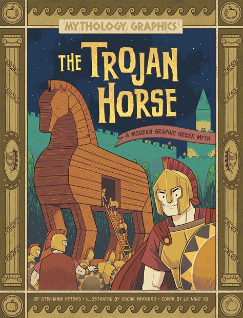 trojan horse  modern graphic greek myth mythology graphics