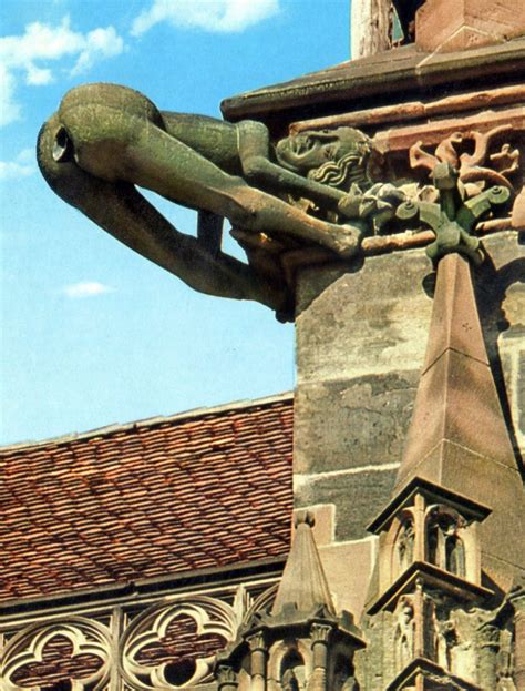 Wasserspeier am Freiburger Münster Gargoyles Figurative sculpture