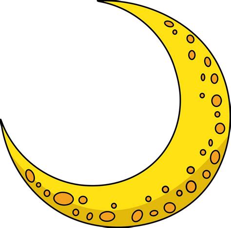 Crescent Moon Cartoon Colored Clipart 11994119 Vector Art at Vecteezy