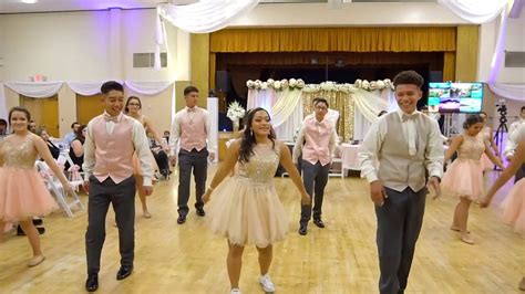 Jada Carrillo Quinceanera Waltz And Surprise Dance Youtube