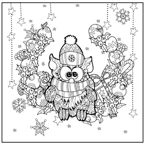 Christmas Adult Coloring Printable Coloring Pages